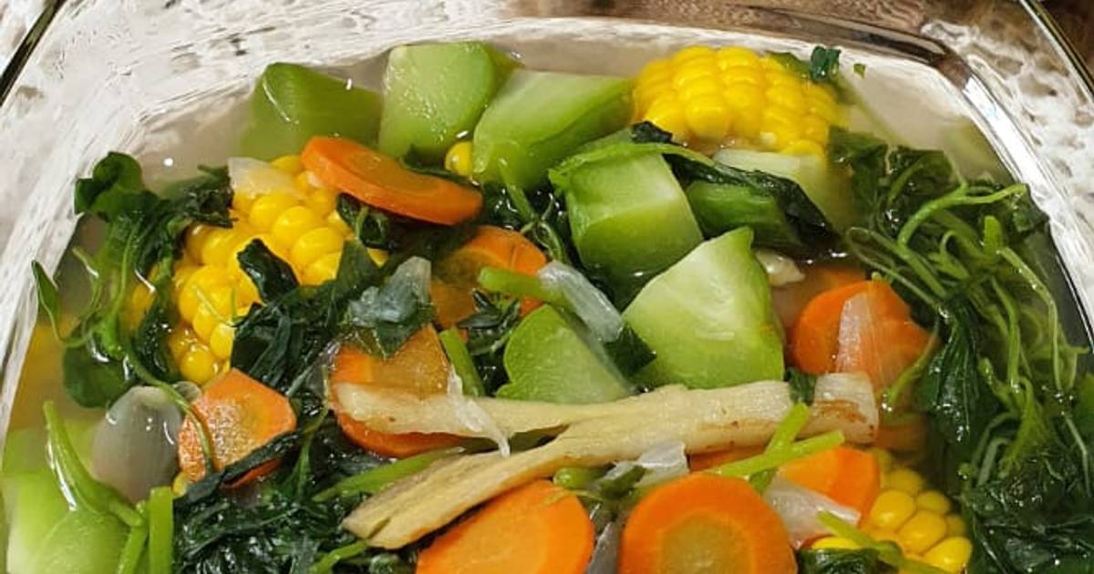 Resep Jangan Kunci Sayur Bening Bayam Oleh Rossy Anna Oktavia Abata