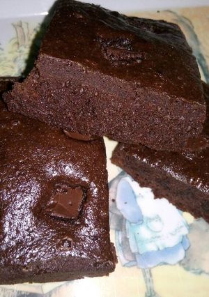 Foto resep Simple Fudgy Brownies #beranibaking