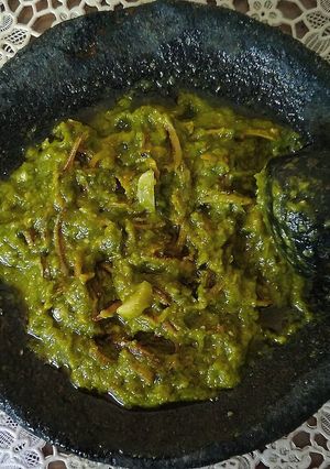 Foto resep Sambel ijo teri