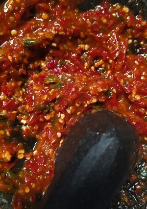 Foto resep Sambal terasi mentah