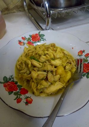 Foto resep Ayam suwir kunyit cabe ijo