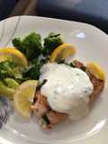 Somon cu broccoli la cuptor