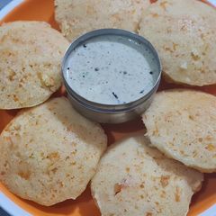A picture of Orange Carrot Idli.
