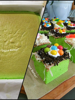 Foto resep Pandan ogura cake
