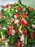 Tumis sawi hijau plus plus