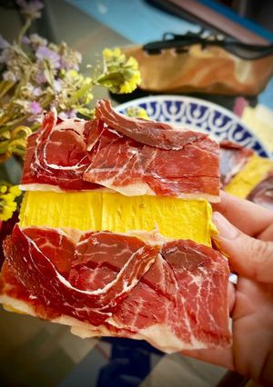 Una foto de Tosta bandera española