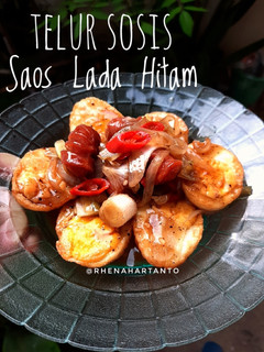 Foto resep Telur Sosis Saos Lada Hitam, Simple Dan Enak