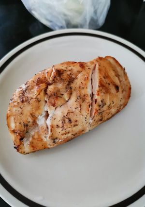 รูปของ อกไก่ไร้น้ำมันแบบง่ายๆ