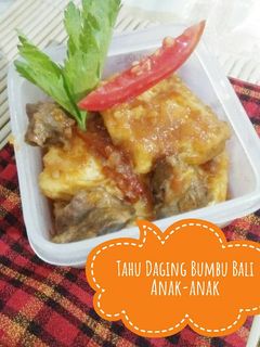Foto resep Tahu Daging Bumbu Bali Anak anak