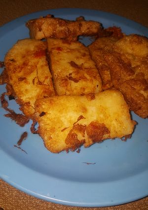 A picture of Yam and egg.
