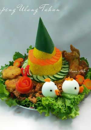 Foto resep Tumpeng ulang tahun