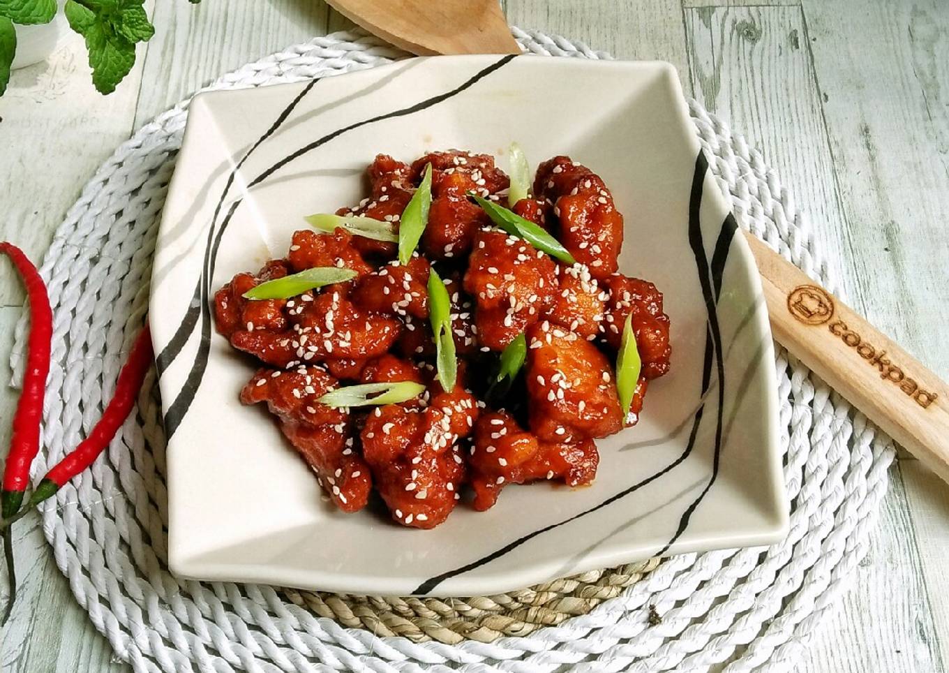 Sweet and Spicy Korean Chicken