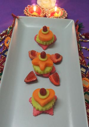 A picture of Aloo Trio Fruit Halwa.