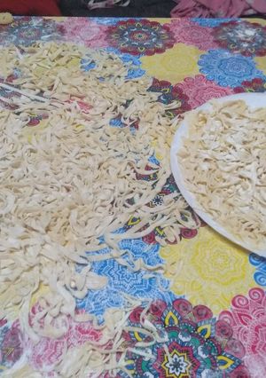 Una foto de Fideos caseros