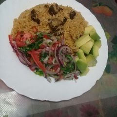 A picture of Pilau beef.