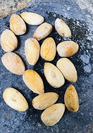 A picture of Homemade salted almonds.