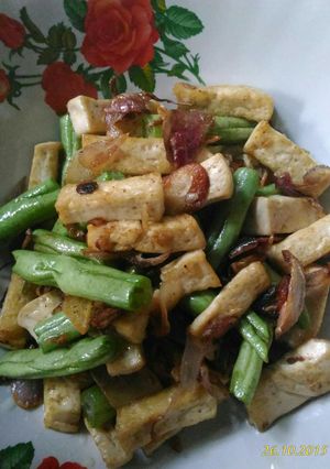 Foto resep tumis buncis tahu sederhana
