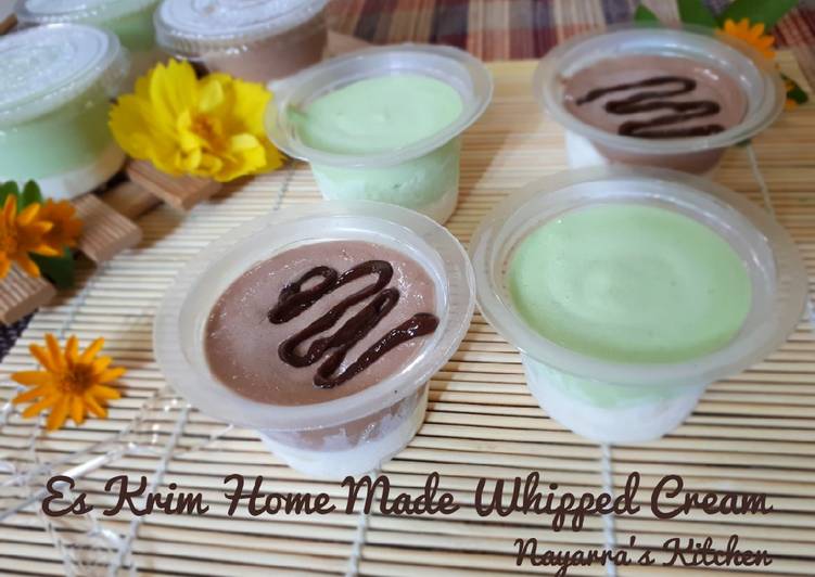 Rahasia Membuat Es Krim Home Made Whipped Cream yang Lezat Sekali!