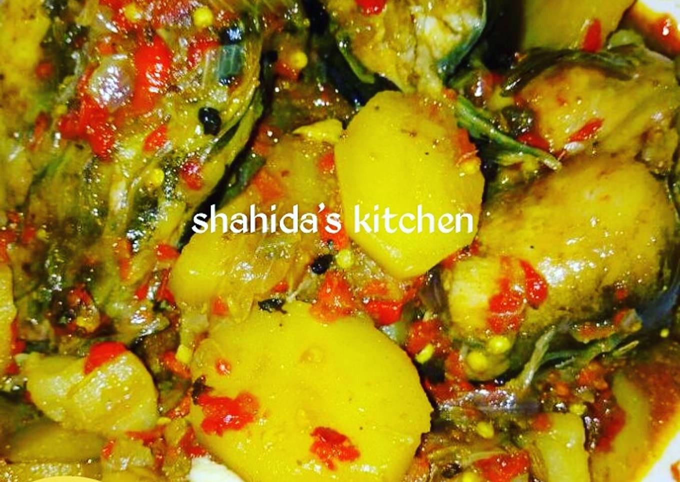 Potato and fish pepper soup