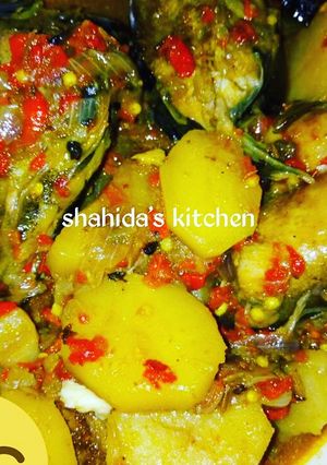 A picture of Potato and fish pepper soup.