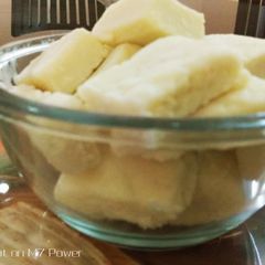 Coconut healthy milky bar A picture of Coconut healthy milky bar.