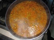 Una foto de carne picada vainas