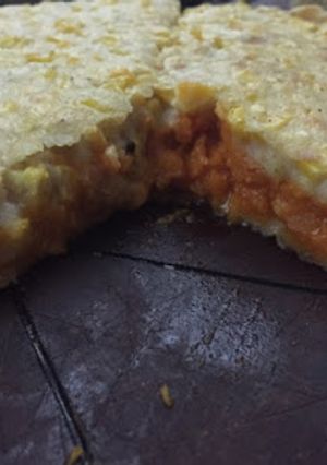 Una foto de Tarta de zapallo y choclo