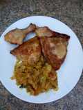 Grilled chicken marinated with amasi