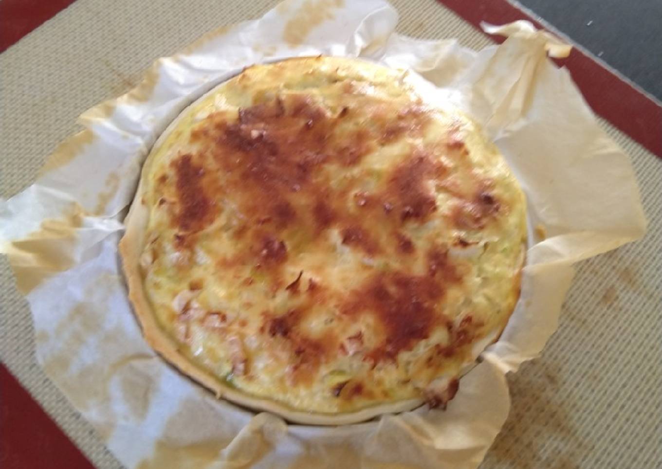 Tarte aux poireaux