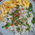 Nasi goreng putih plus kim chi