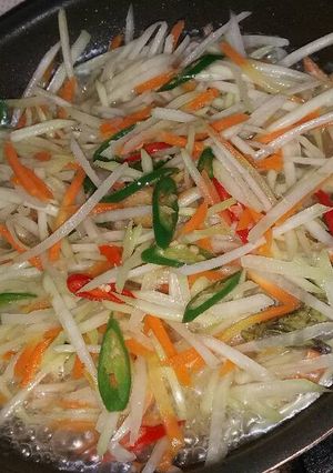 Foto resep Tumis Pepaya Muda