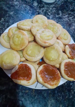 Una foto de Pepas de Crema Pastelera
