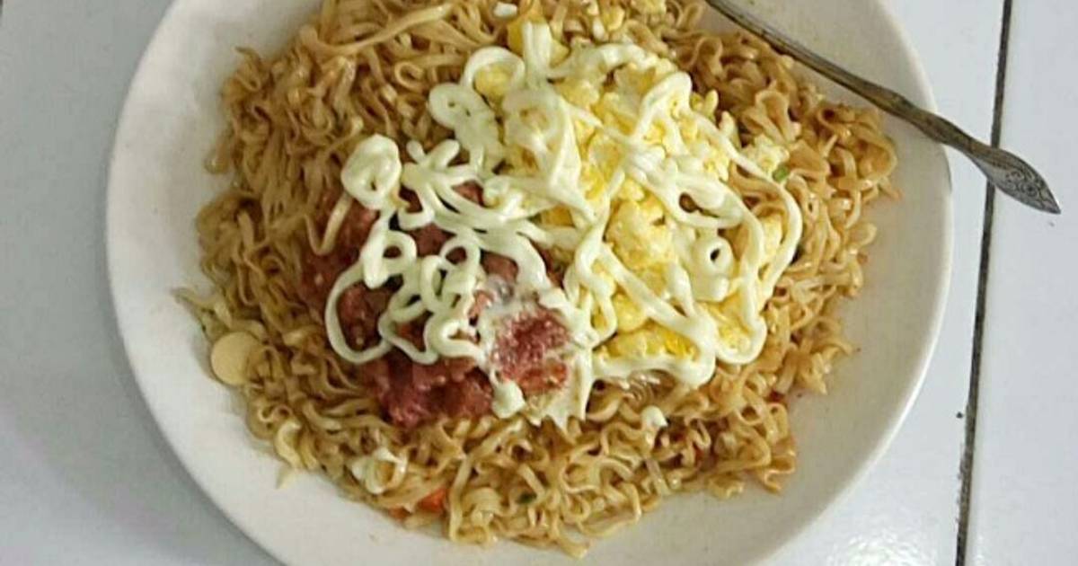 Resep Internet Mayo Indomie telor  kornet mayonnaise ala 