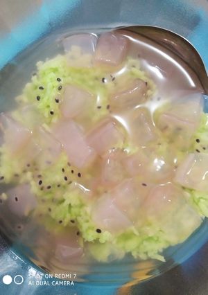 Foto resep Es tape ketan hijau