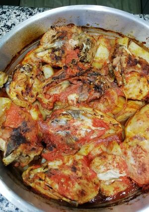 صورة لوصفة بطاطس بالفراخ