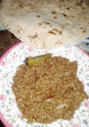 A picture of Qeema Piyaz.