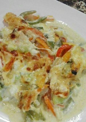 Una foto de Vegetales gratinados