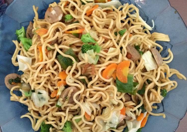 Resep Mie goreng sayur Anti Gagal