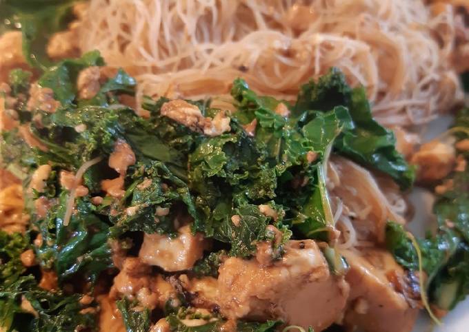 Kale and tofu stir fry