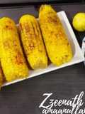 Masala Corn on the Cob with Chat Masala