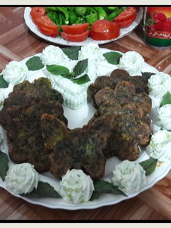 عکسی از دستور کوکو سبزی