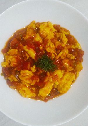 Foto resep Fancie Chao Tan a.k.a Tomat Telur (Chinese food)