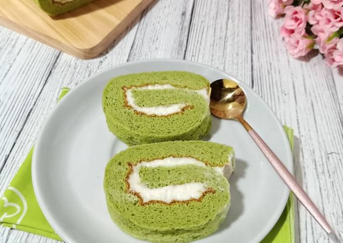 Resep Japanese Matcha Roll Cake, Lezat Sekali