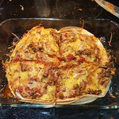 A picture of Easy mexican pizza casserole.
