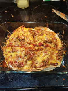 A picture of Easy mexican pizza casserole.