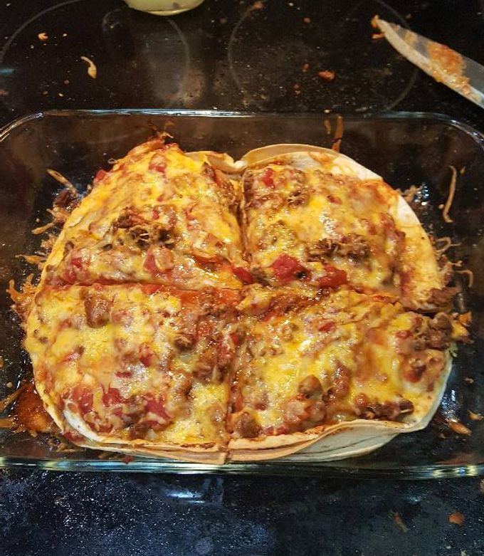 A picture of Easy mexican pizza casserole.