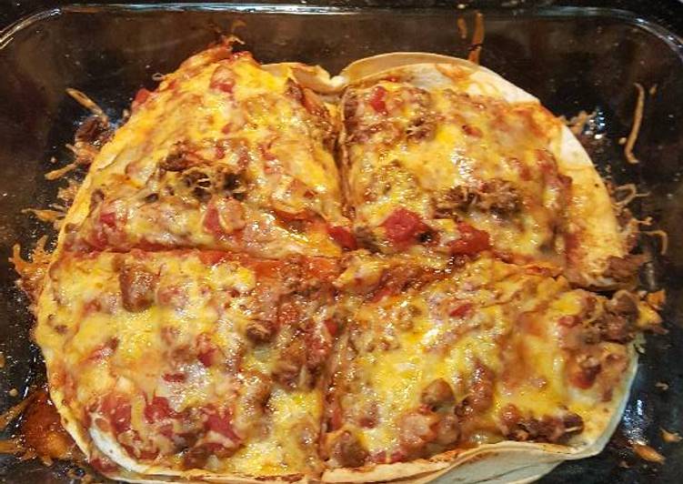 Steps to Prepare Quick Easy mexican pizza casserole