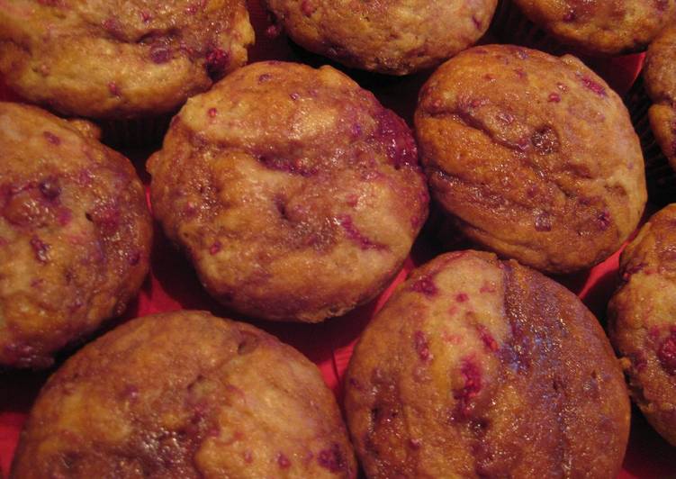 Recipe of Homemade Raspberry Caramel Muffins