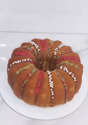عکسی از دستور کیک نسکافه با سس نسکافه