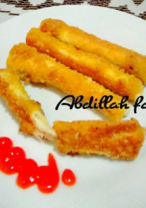 Foto resep Crispy cheezy fingers dari roti tawar ala Abdillah fam